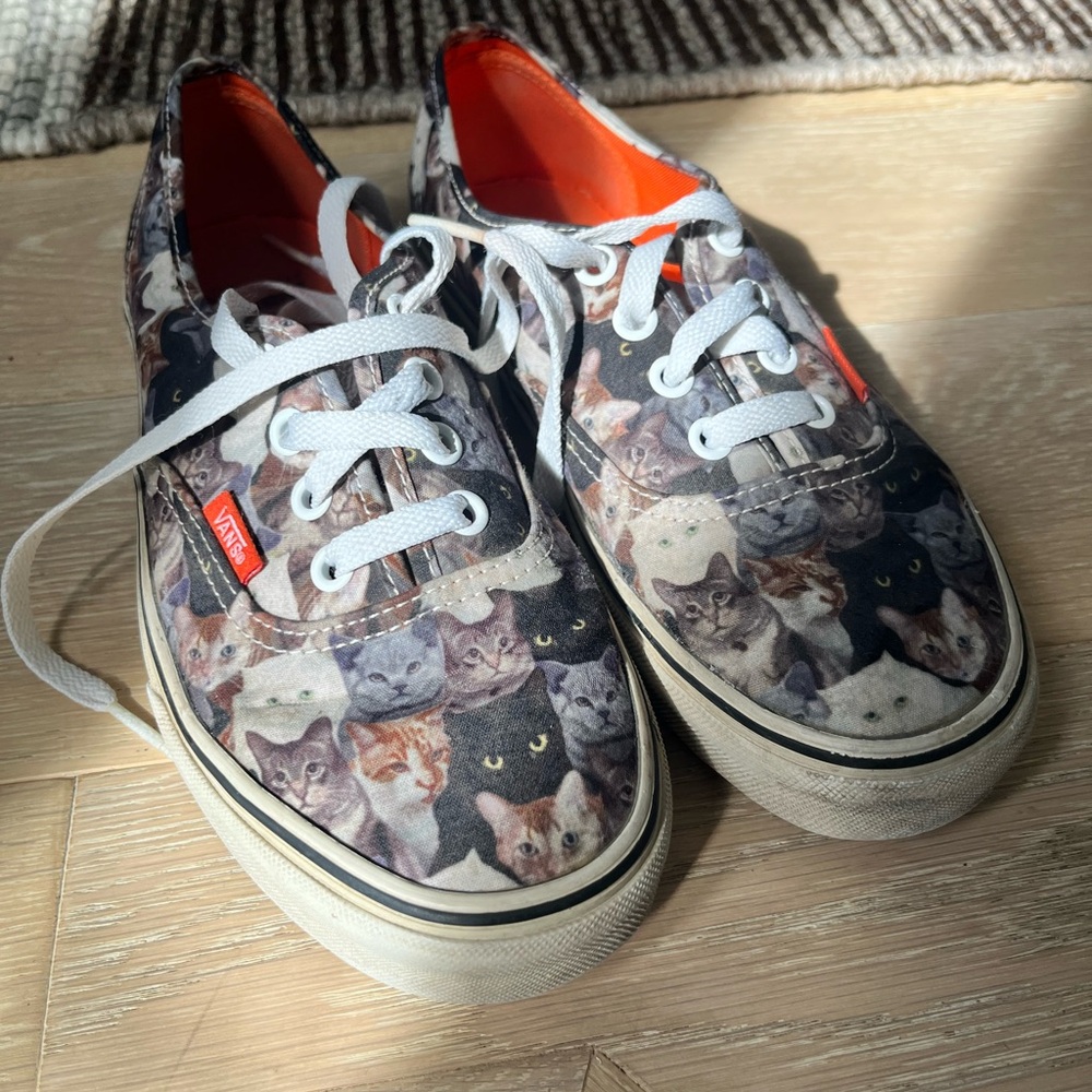 Vans Cat Print Sneakers